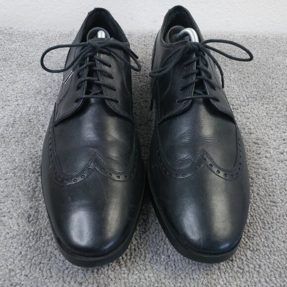 Cole Haan Grand OS Jefferson Wingtip Oxford Mens 11.5 Shoes Black Leather C23795 - Picture 6 of 12